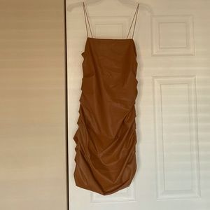 Chestnut knit dress